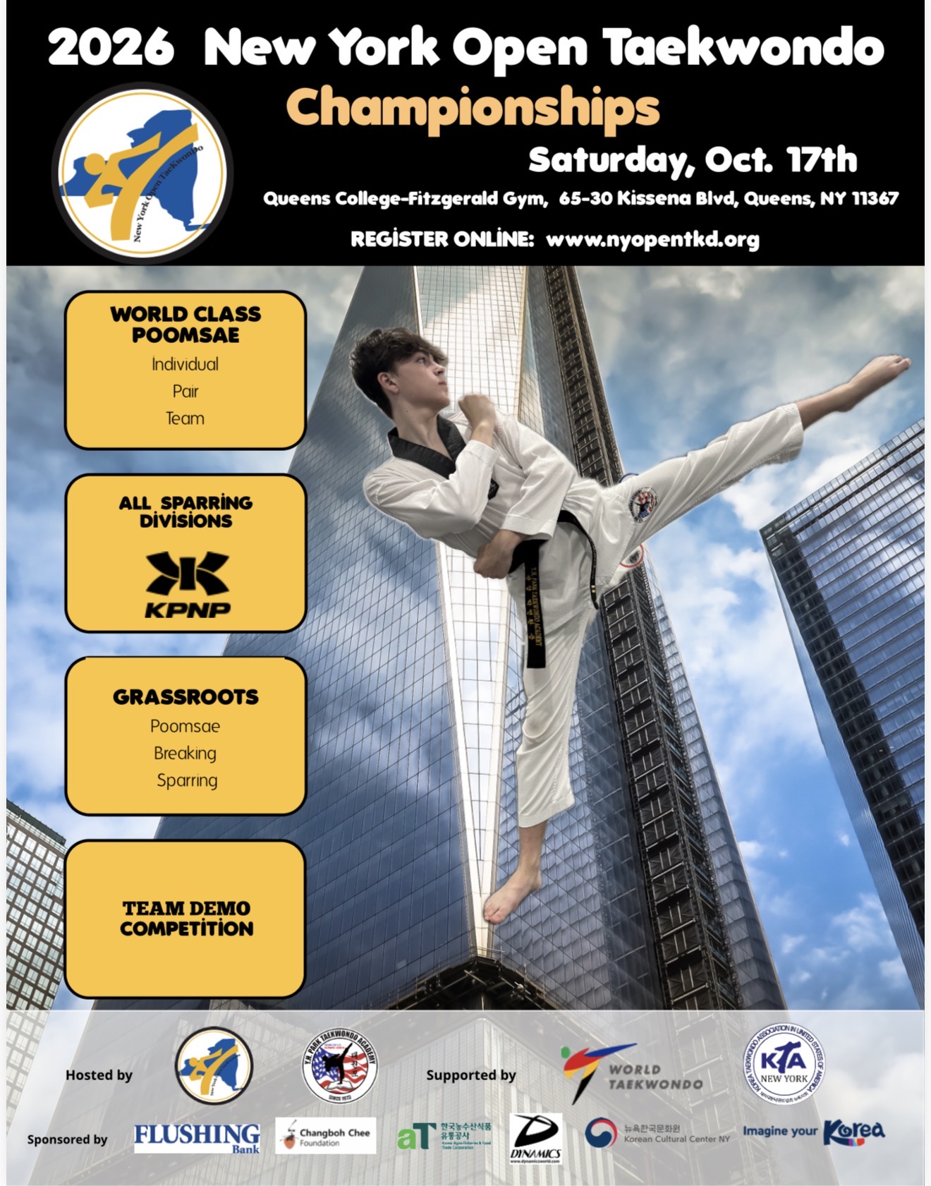 2026 New York Open Taekwondo Championships
